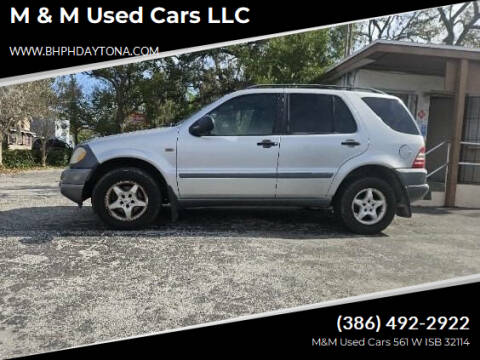 1999 Mercedes-Benz M-Class for sale at M & M Used Cars LLC in Daytona Beach FL