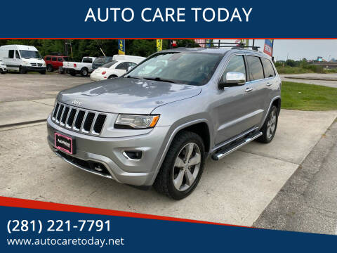 2014 Jeep Grand Cherokee for sale at AUTO CARE TODAY in Spring TX