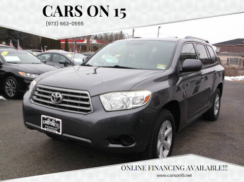 2009 Toyota Highlander for sale at Cars On 15 in Lake Hopatcong NJ