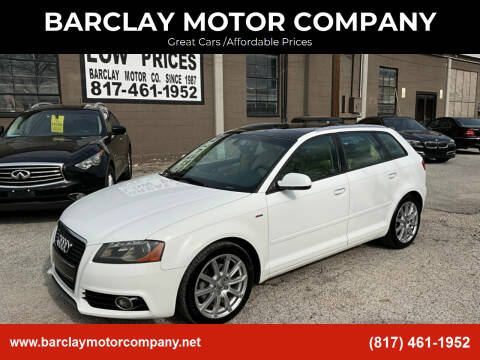 2012 Audi A3 for sale at BARCLAY MOTOR COMPANY in Arlington TX