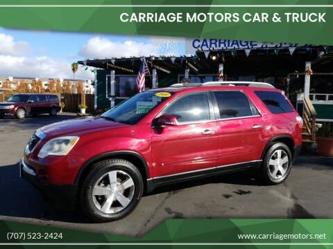 2009 GMC Acadia for sale at Carriage Motors Car & Truck in Santa Rosa CA