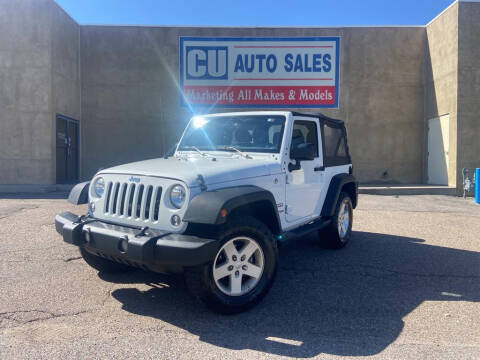 2018 Jeep Wrangler JK for sale at C U Auto Sales in Albuquerque NM
