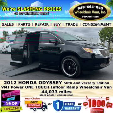 2012 Honda Odyssey for sale at Wheelchair Vans Inc in Laguna Hills CA