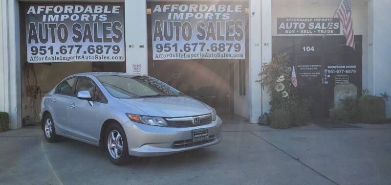 2012 Honda Civic for sale at Affordable Imports Auto Sales in Murrieta CA