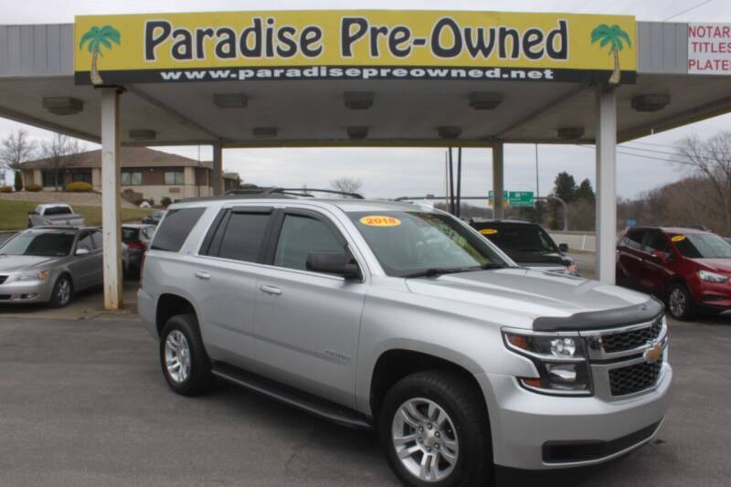 2018 Chevrolet Tahoe for sale at Paradise Pre-Owned Inc in New Castle PA