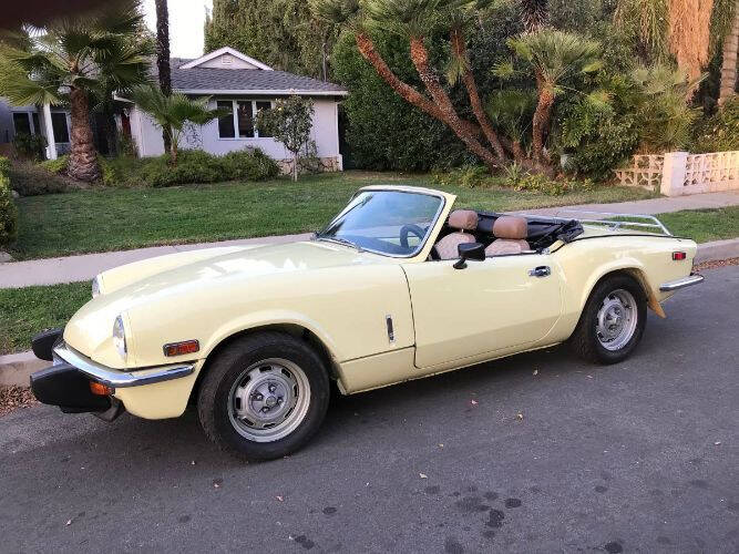 Yellow 1976 Triumph Spitfire Convertible 1
