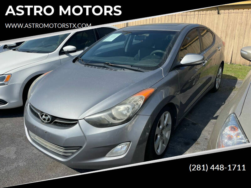 2012 Hyundai Elantra for sale at ASTRO MOTORS in Houston TX