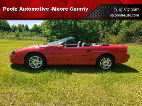 1995 Chevrolet Camaro for sale at Poole Automotive -Moore County in Aberdeen NC
