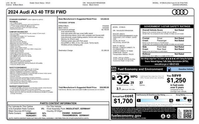 2024 Audi A3 Premium 40 TFSI