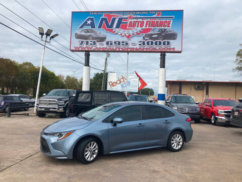 2020 Toyota Corolla for sale at ANF AUTO FINANCE in Houston TX