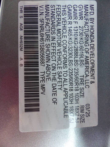 2025 Honda Odyssey EX-L