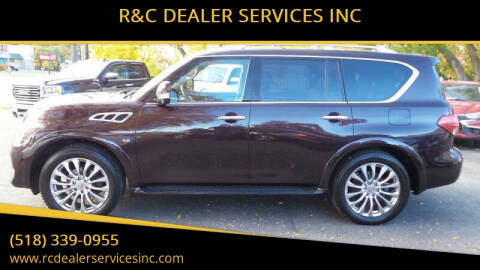 2015 Infiniti QX80 for sale at R&C DEALER SERVICES INC in Cohoes NY