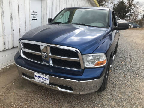 2011 RAM Ram Pickup 1500 for sale at Simmons Auto Sales in Denison TX