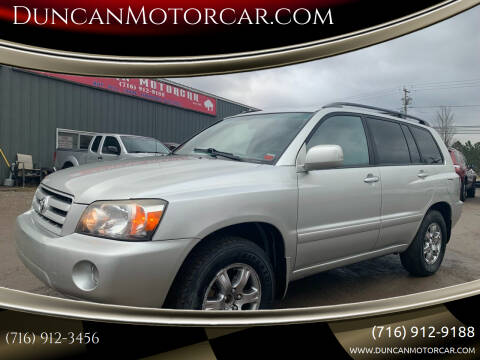 2004 Toyota Highlander for sale at DuncanMotorcar.com in Buffalo NY