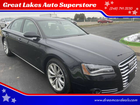 2012 Audi A8 L for sale at Great Lakes Auto Superstore in Waterford Township MI