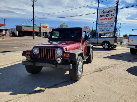 2003 Jeep Wrangler for sale at Springs Auto Sales in Colorado Springs CO