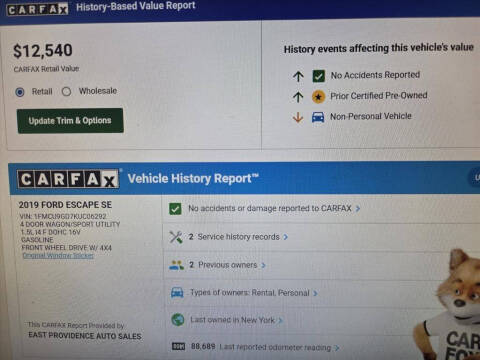 2019 Ford Escape SE