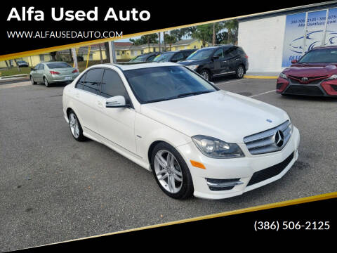 2012 Mercedes-Benz C-Class for sale at Alfa Used Auto in Holly Hill FL