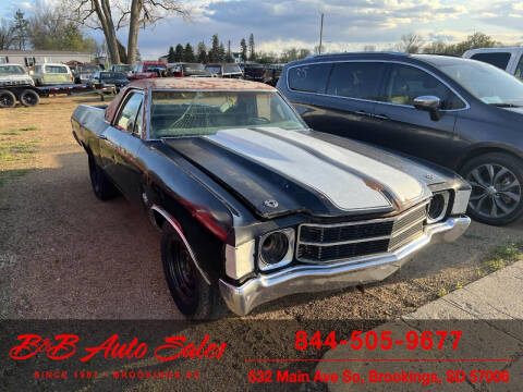 1971 Chevrolet El Camino for sale at B & B Auto Sales in Brookings SD