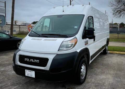 2021 RAM ProMaster for sale at Texas Gem Kar Houston in Houston TX
