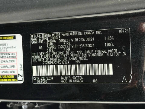 2023 Lexus RX 500h F SPORT Performance