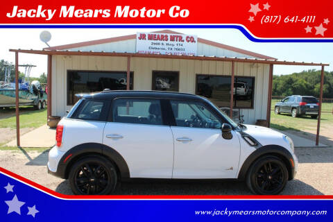 2012 MINI Cooper Countryman for sale at Jacky Mears Motor Co in Cleburne TX