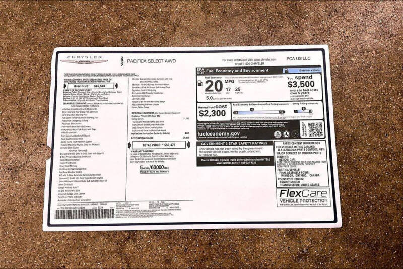 2027 Chrysler Pacifica Select
