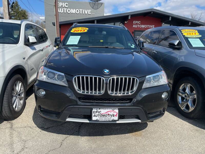 2013 BMW X3 for sale at Epic Automotive in Louisville KY