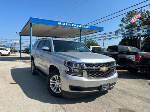 2017 Chevrolet Tahoe for sale at Quality Investments in Tyler TX