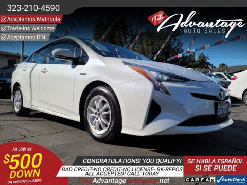 2016 Toyota Prius for sale at ADVANTAGE AUTO SALES INC in Bell CA