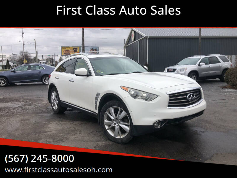 2012 Infiniti FX35 for sale at First Class Auto Sales in Fostoria OH