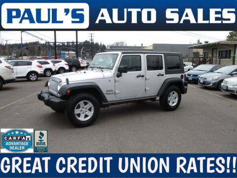 2010 Jeep Wrangler Unlimited for sale at Paul's Auto Sales in Eugene OR