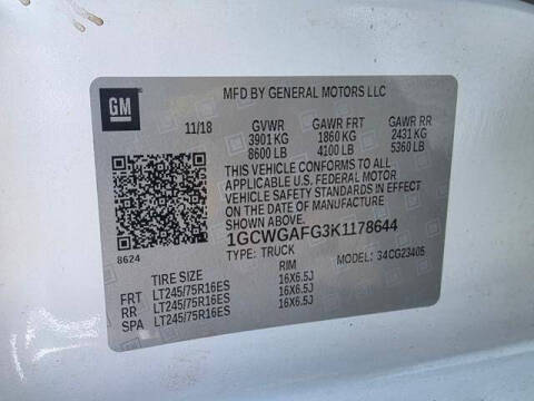 2019 Chevrolet Express 2500