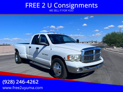 2004 Dodge Ram Pickup 3500 for sale at FREE 2 U Consignments in Yuma AZ