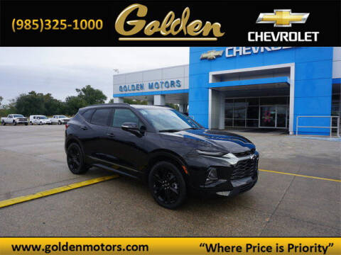 2021 Chevrolet Blazer for sale at GOLDEN MOTORS in Cut Off LA