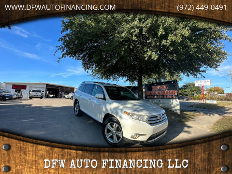 2011 Toyota Highlander for sale at DFW AUTO FINANCING LLC in Dallas TX