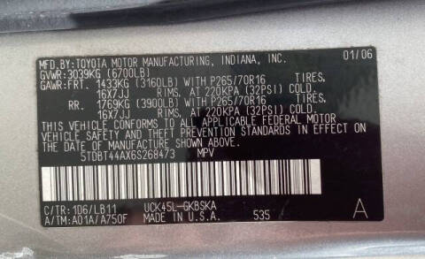 2006 Toyota Sequoia SR5