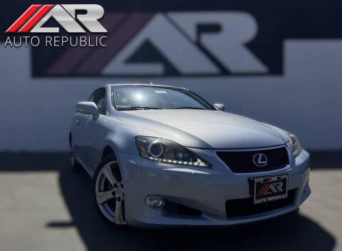 2012 Lexus IS 250C for sale at Auto Republic Fullerton in Fullerton CA