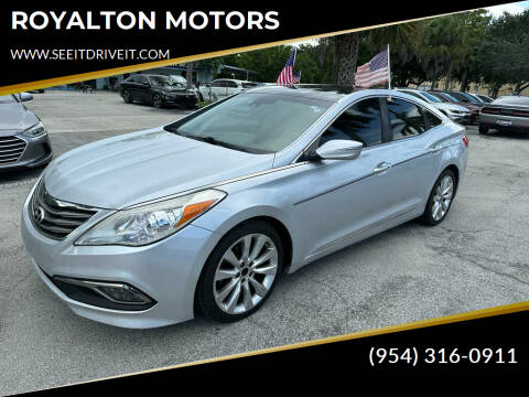 2016 Hyundai Azera for sale at ROYALTON MOTORS in Plantation FL