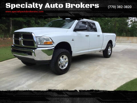 2012 RAM Ram Pickup 2500 for sale at Specialty Auto Brokers in Cartersville GA