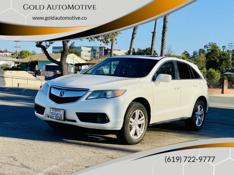 2014 Acura RDX for sale at Gold AutoMotive in San Diego CA