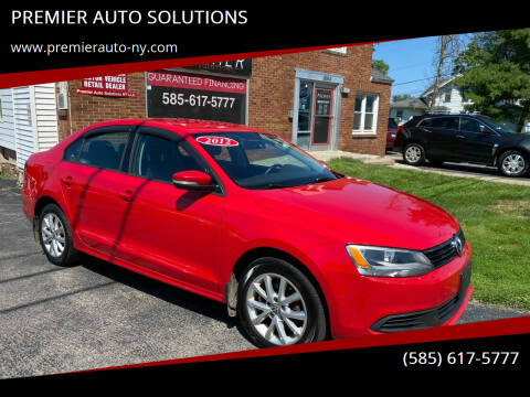 2012 Volkswagen Jetta for sale at PREMIER AUTO SOLUTIONS in Spencerport NY