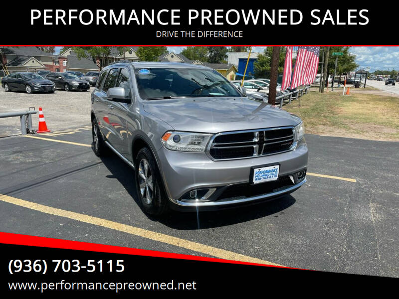 2016 Dodge Durango for sale at PERFORMANCE PREOWNED SALES in Conroe TX