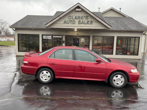 2002 Honda Accord for sale at Clarks Auto Sales in Middletown OH