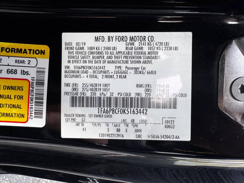 2019 Ford Mustang GT Premium