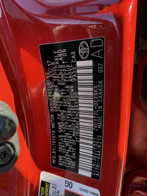 2017 Toyota Corolla LE