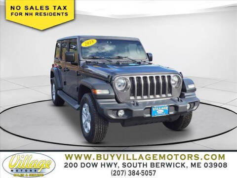 2018 Jeep Wrangler Unlimited for sale at Village Motors in South Berwick ME