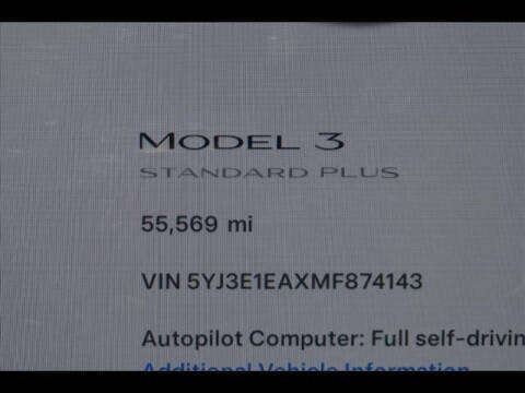 2021 Tesla Model 3 Standard Range Plus