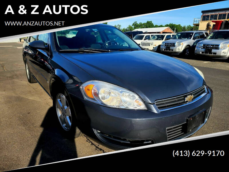 2008 Chevrolet Impala for sale at A & Z AUTOS in Westfield MA