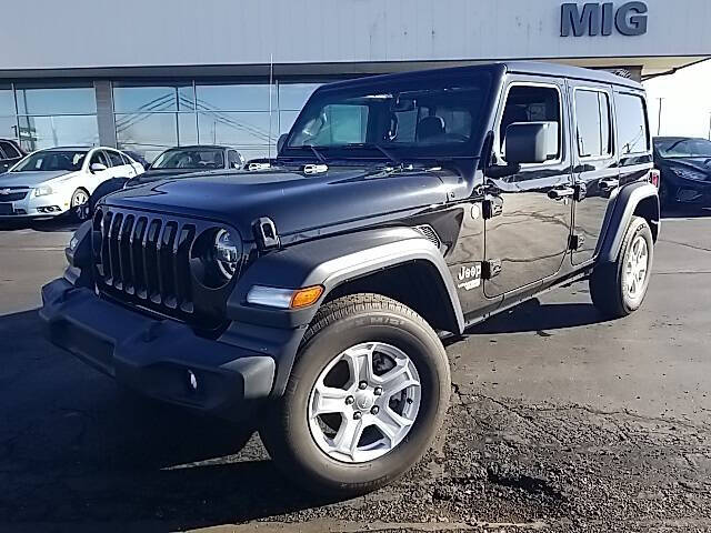 Used 2021 Jeep Wrangler Unlimited Sport S with VIN 1C4HJXDN6MW531205 for sale in Bellefontaine, OH